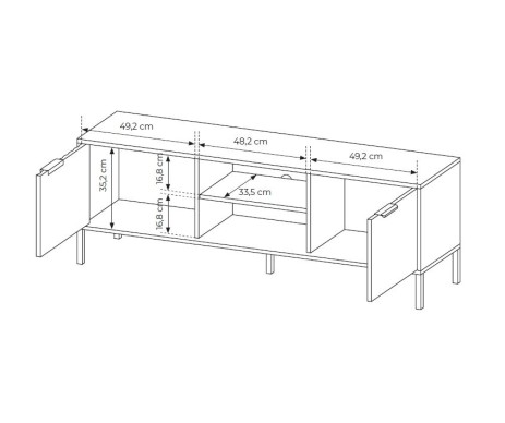 RAVE TV komoda 153 2D